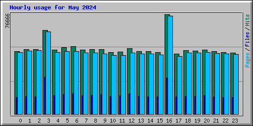 Hourly usage for May 2024