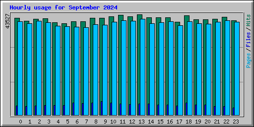 Hourly usage for September 2024